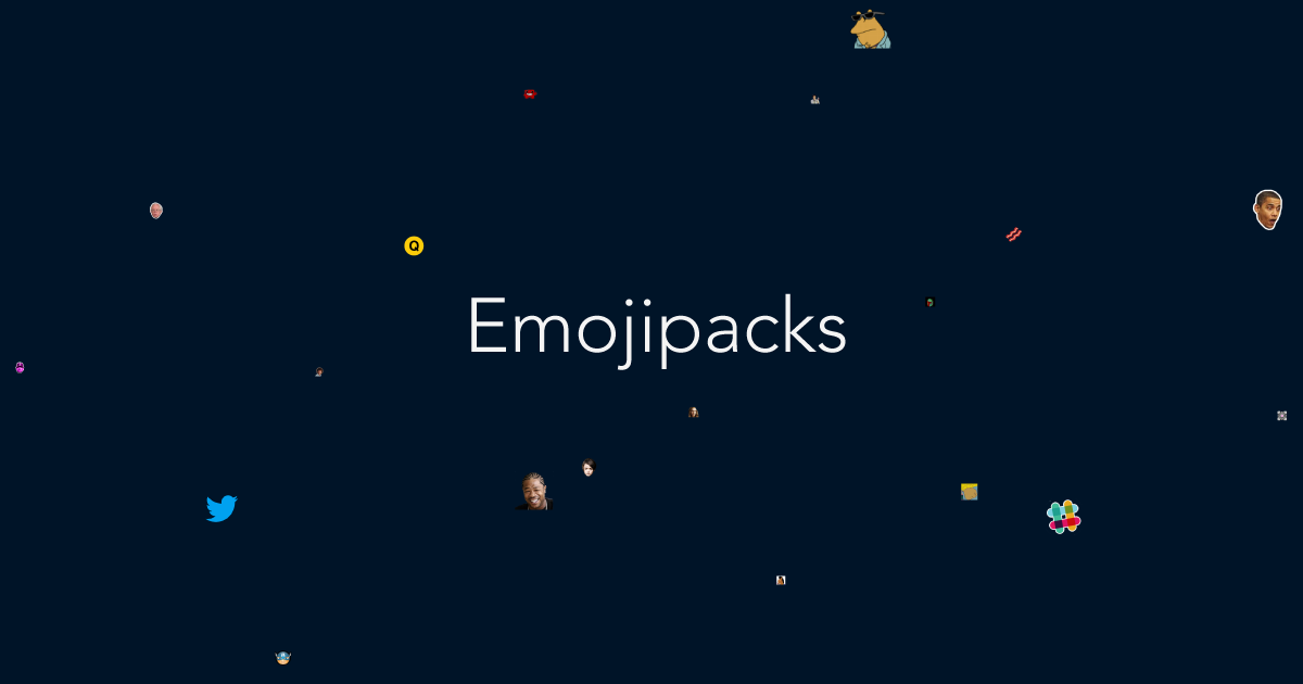 Emojipacks homepage.